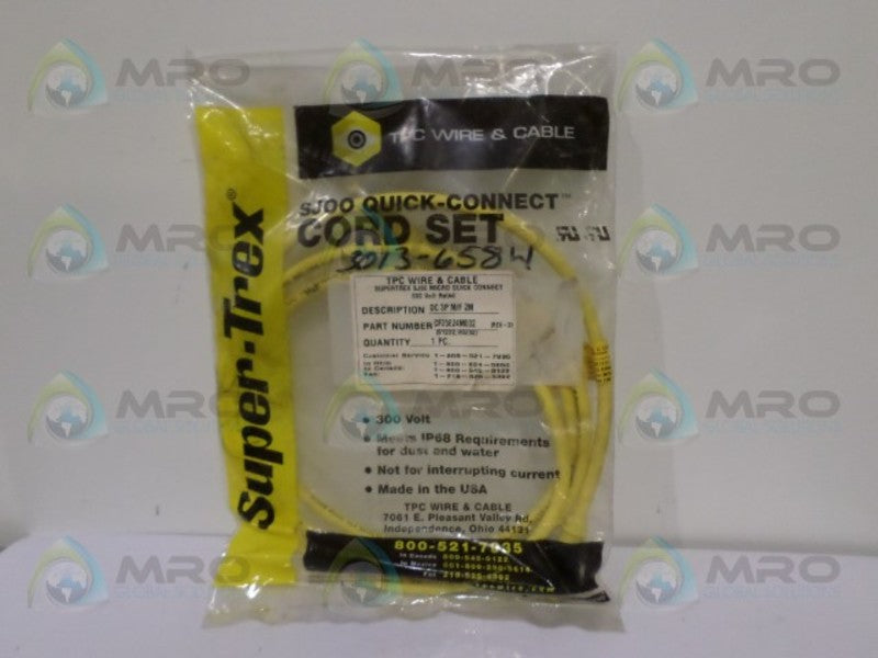 TPC SUPER-TREX CF23E24M002 QUICK-CONNECT CORDSET NSMP