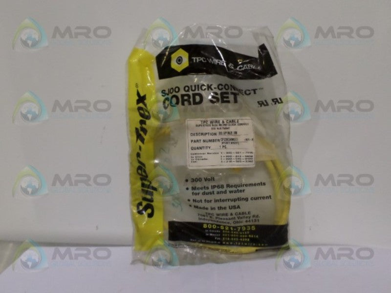 TPC SUPER-TREX CF23E24M001 QUICK-CONNECT CORDSET NSMP