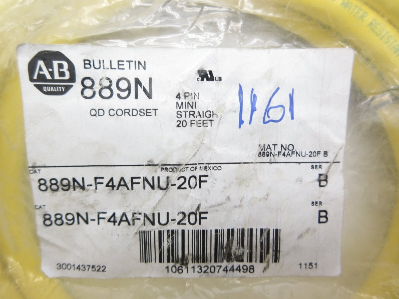 ALLEN BRADLEY 889N-F4AFNU-20F SER. B 600V 10A NSMP