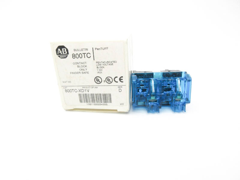 ALLEN BRADLEY 800TC-XD1V SER. D (WH) NSMP