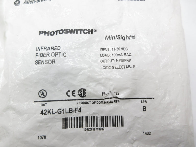 ALLEN BRADLEY 42KL-G1LB-F4 SER. B 11-30VDC NSMP