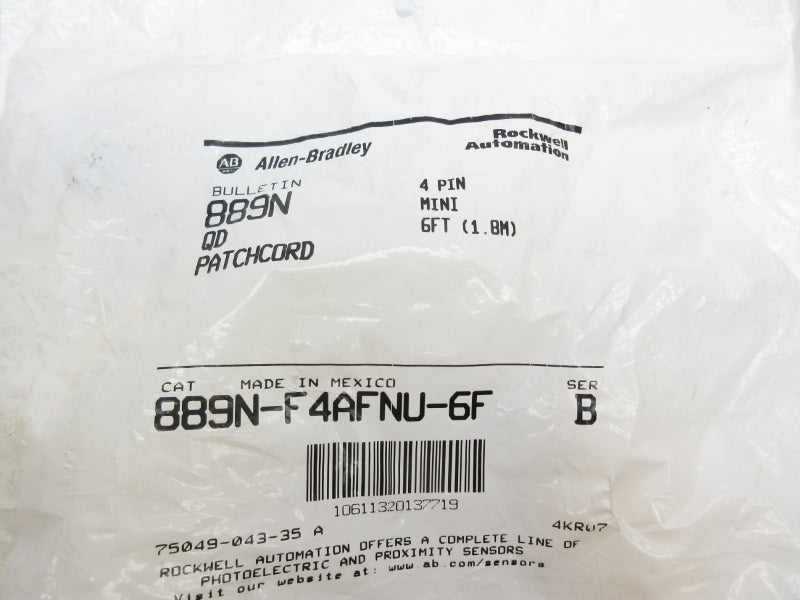 ALLEN BRADLEY 889N-F4AFNU-6F SER. B NSMP