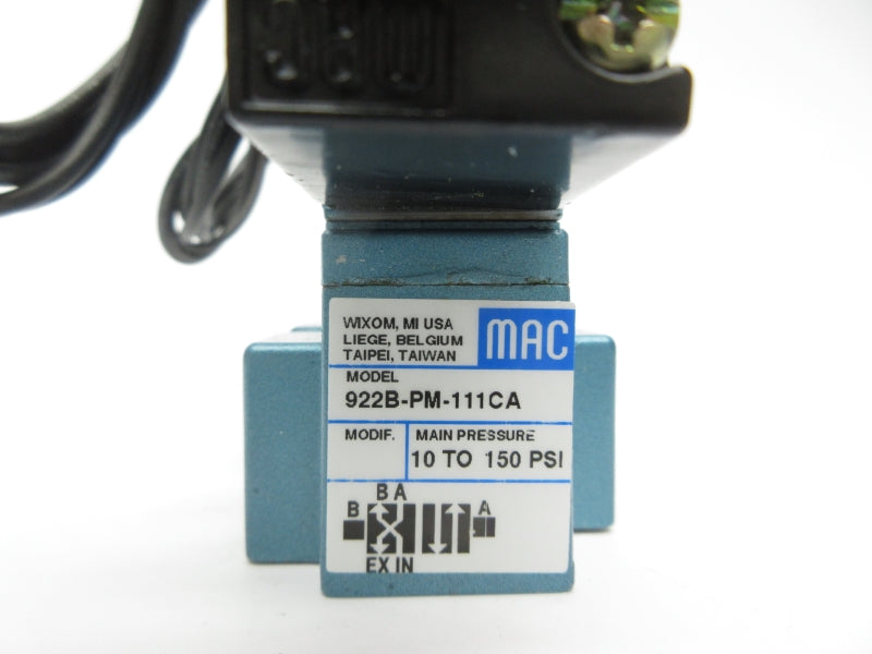 MAC 922B-PM-111CA 110/120V 10-150PSI NSNP