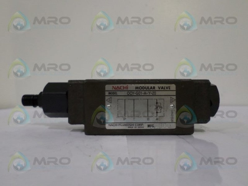 NACHI OCY-G01-A-Y-20 MODULAR VALVE NSNP