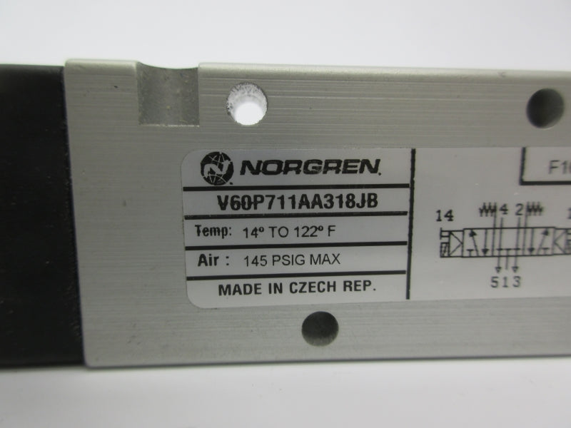 NORGREN V60P711AA318JB 145PSI 14-122'F UNMP