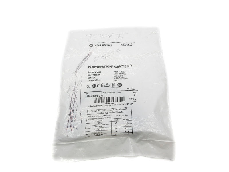 ALLEN BRADLEY 42EF-B1MPBE-F4 SER. B 11-30VDC NSMP