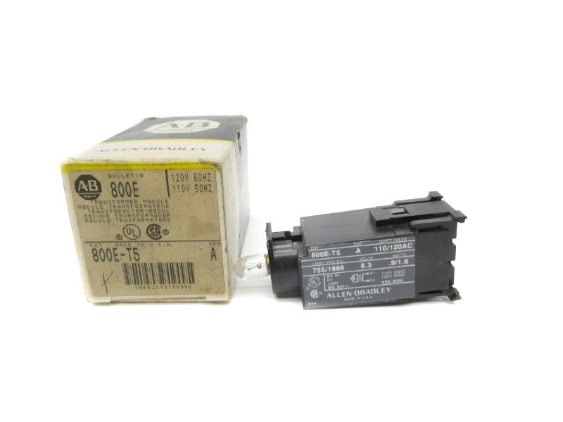 ALLEN BRADLEY 800E-T5 SER. A 110/120V (BK/YL) NSMP
