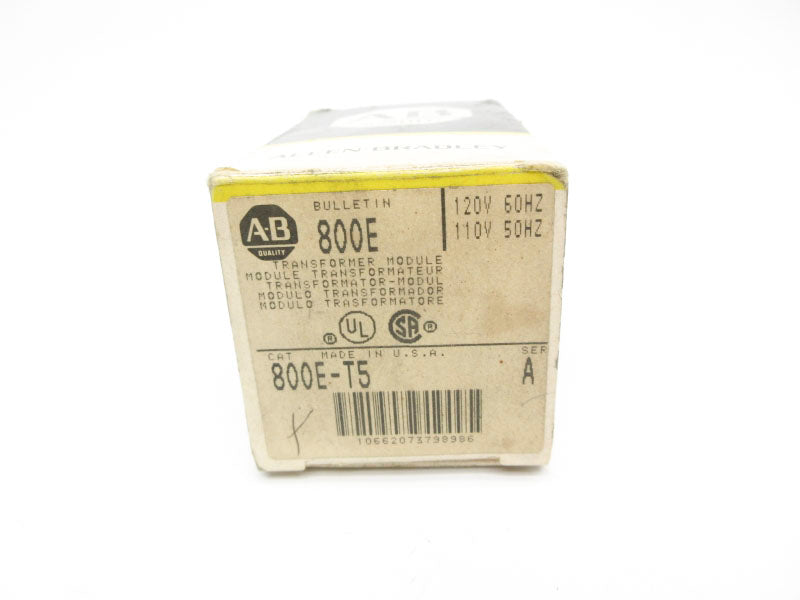 ALLEN BRADLEY 800E-T5 SER. A 110/120V (BK/YL) NSMP