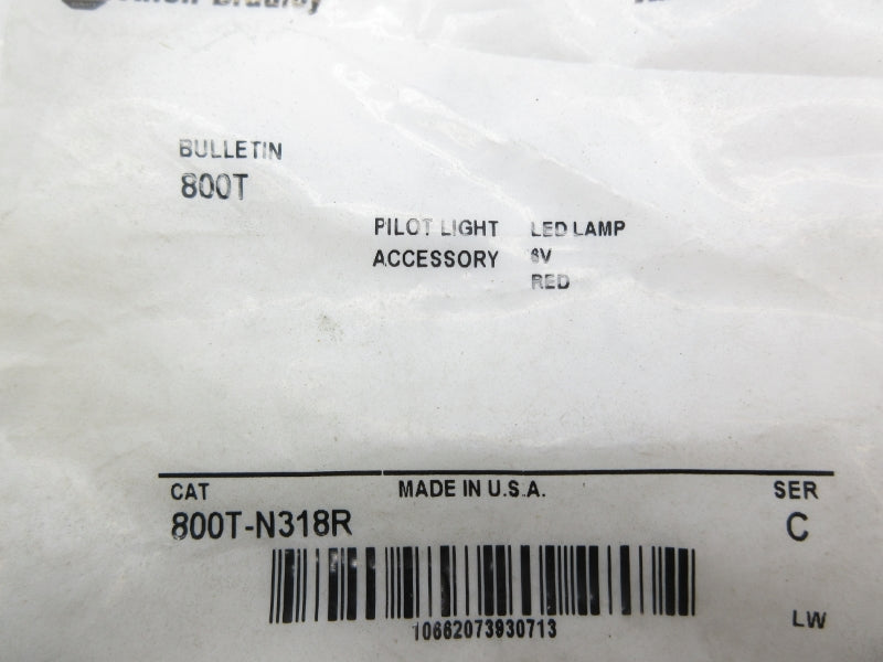 ALLEN BRADLEY 800T-N318R SER. C 5V NSMP