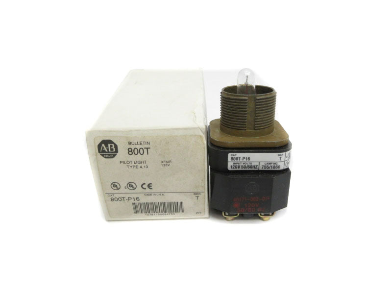 ALLEN BRADLEY 800T-P16 SER. T 120V (WH) NSMP