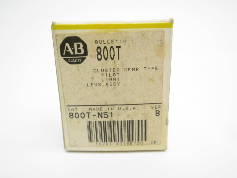 ALLEN BRADLEY 800T-N51 SER. B (BK/YL) NSMP