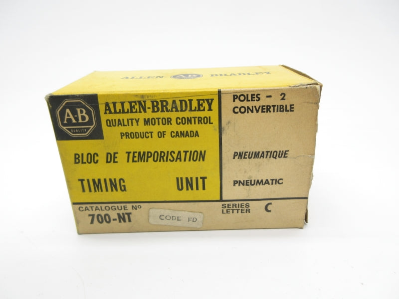 ALLEN BRADLEY 700-NT SER. C .1-60S (BK/YL) NSMP