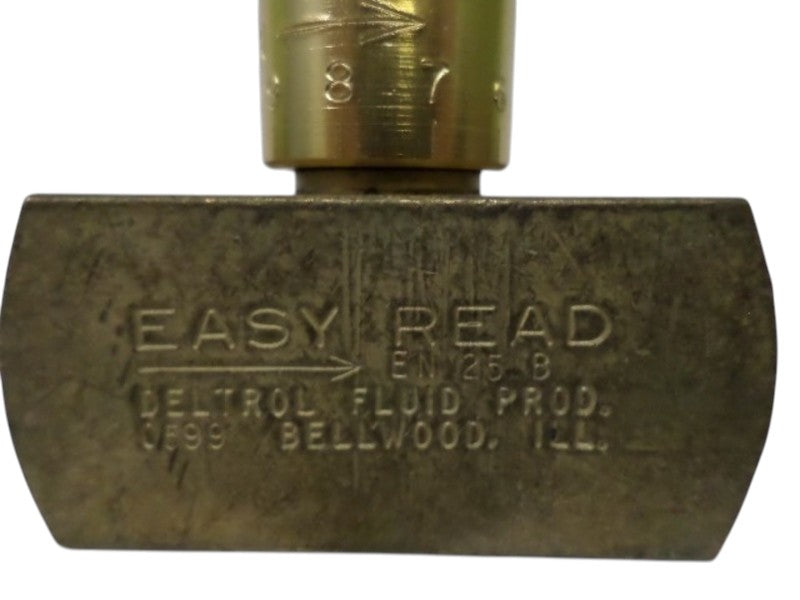 DELTROL EN25B BRASS HYDRAULIC NEEDLE VALVE UNMP