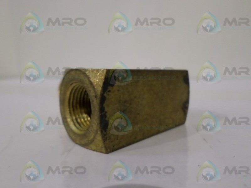 DELTROL EN25B BRASS HYDRAULIC NEEDLE VALVE UNMP