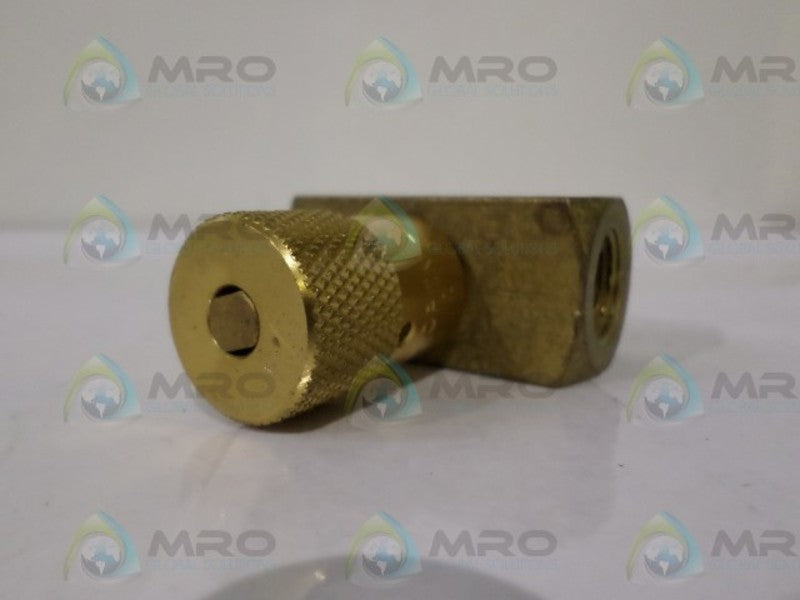 DELTROL EN25B BRASS HYDRAULIC NEEDLE VALVE UNMP