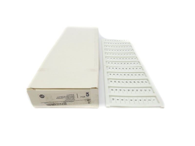ALLEN BRADLEY 1492-M6X12V1-END SER. A (PKG OF 5) (WH) NSMP