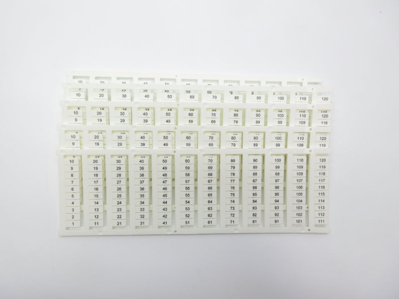 ALLEN BRADLEY 1492-M6X12V1-END SER. A (PKG OF 5) (WH) NSMP