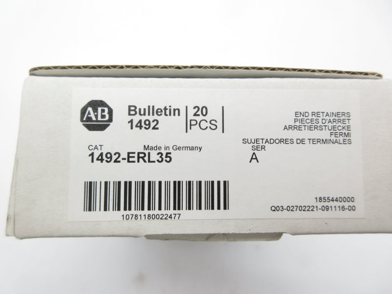 ALLEN BRADLEY 1492-ERL35 SER. A (PKG OF 20) (WH) NSMP