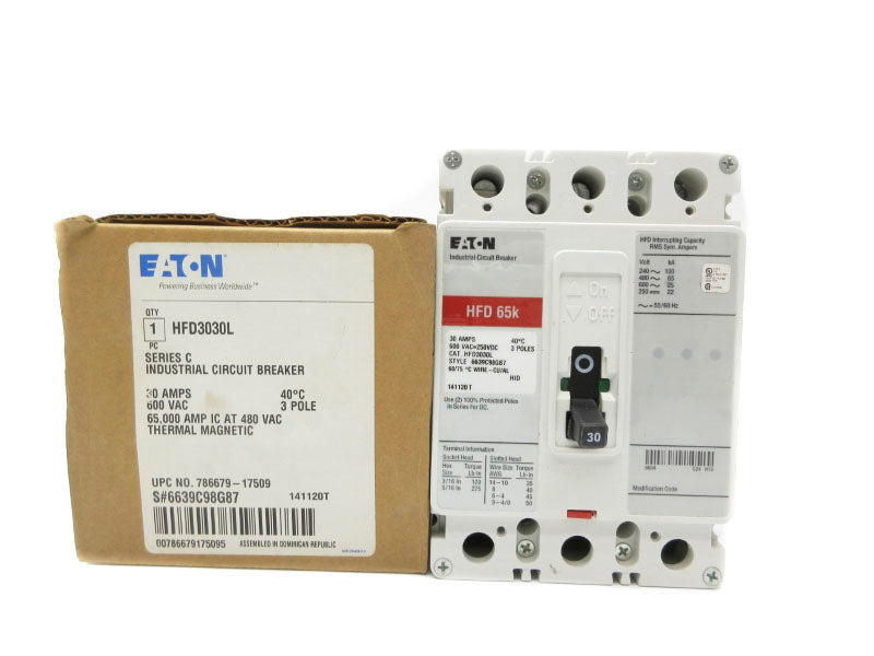 EATON HFD3030L SER. C 600VAC 30A NSMP