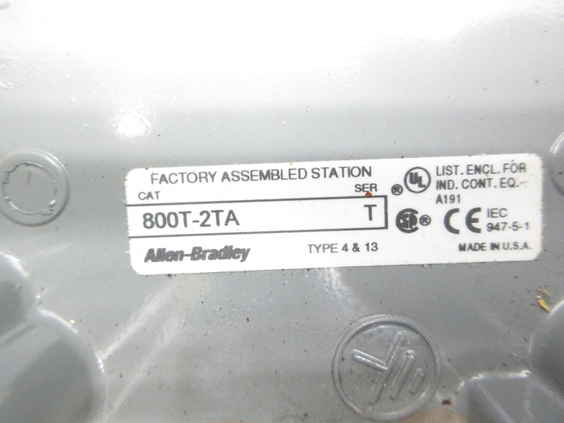 ALLEN BRADLEY 800T-2TA SER. T NSNP