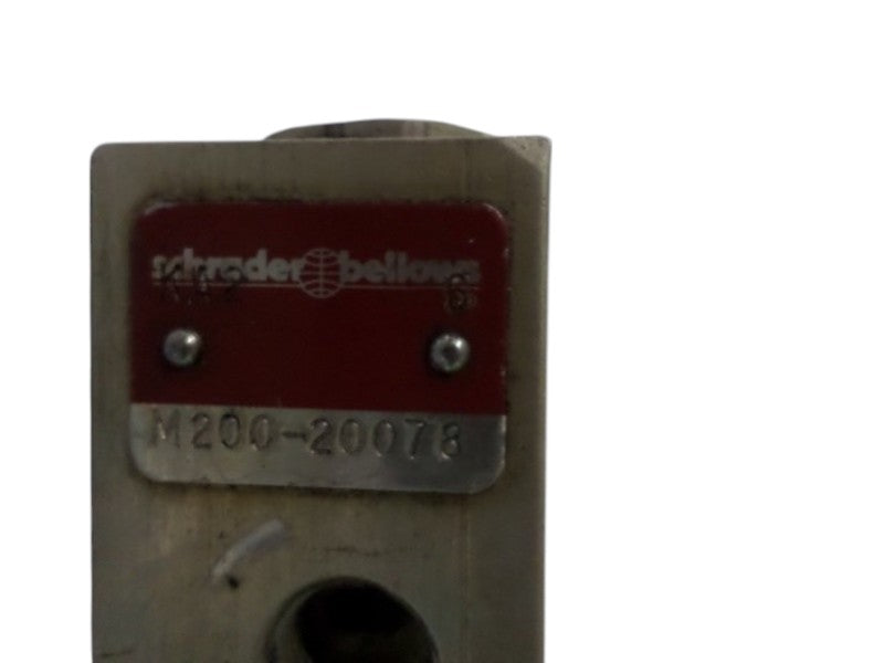 SHRADER BELLOWS M200-20078 VALVE UNMP