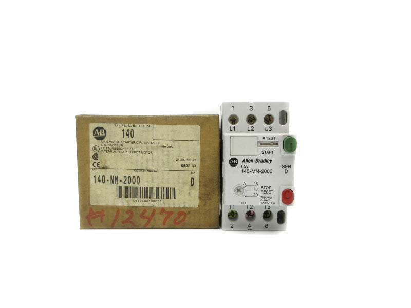 INDUSTRIAL SPARE PART 140-MN-2000 SER. D 16-20A NSMP