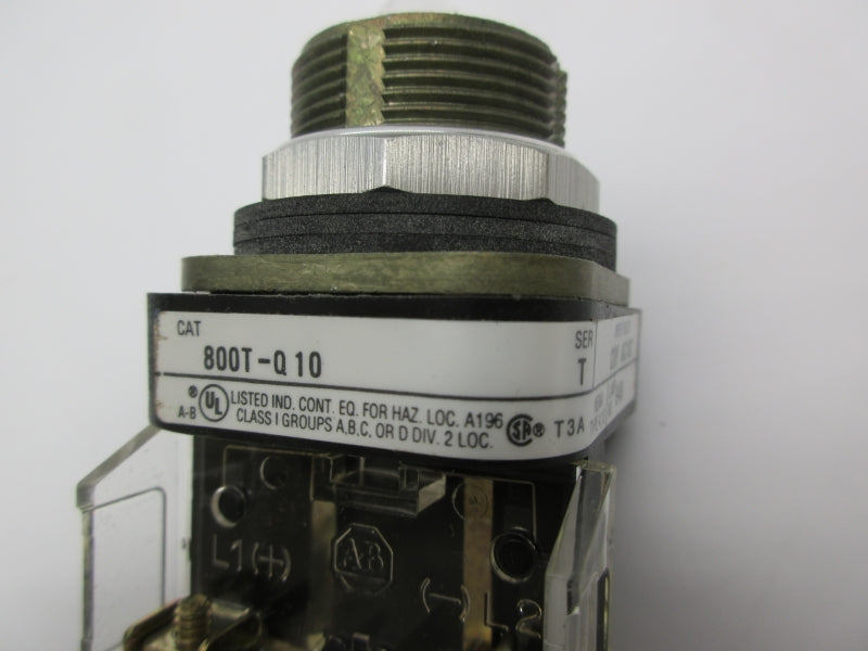 ALLEN BRADLEY 800T-Q10 SER. T 120VAC/DC (NO CAP) NSNP