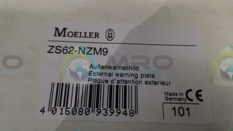 MOELLAR ZS62-NZM9 PLATE NSNP IN BAG