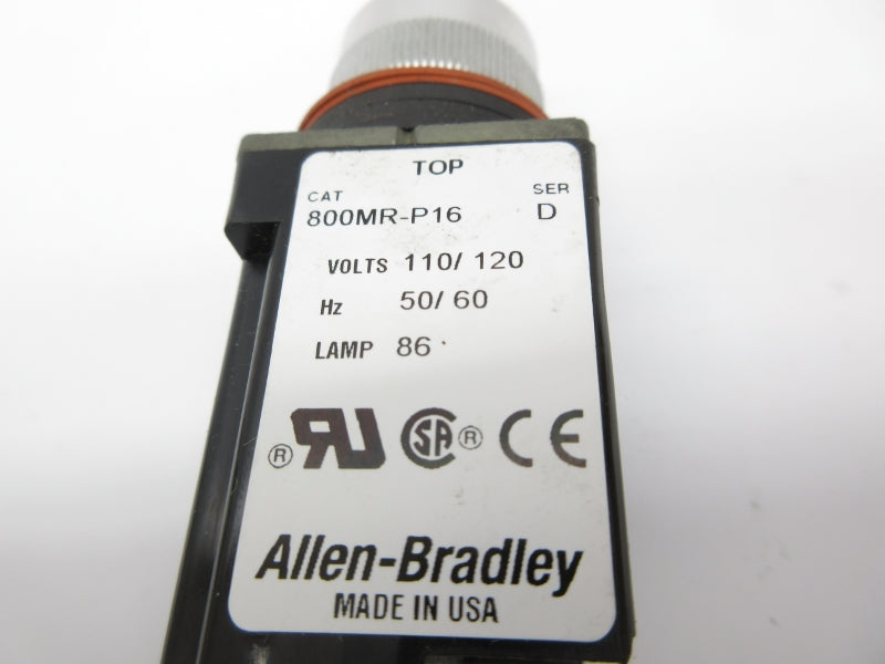 ALLEN BRADLEY 800MR-P16 SER. D 110/120V UNMP