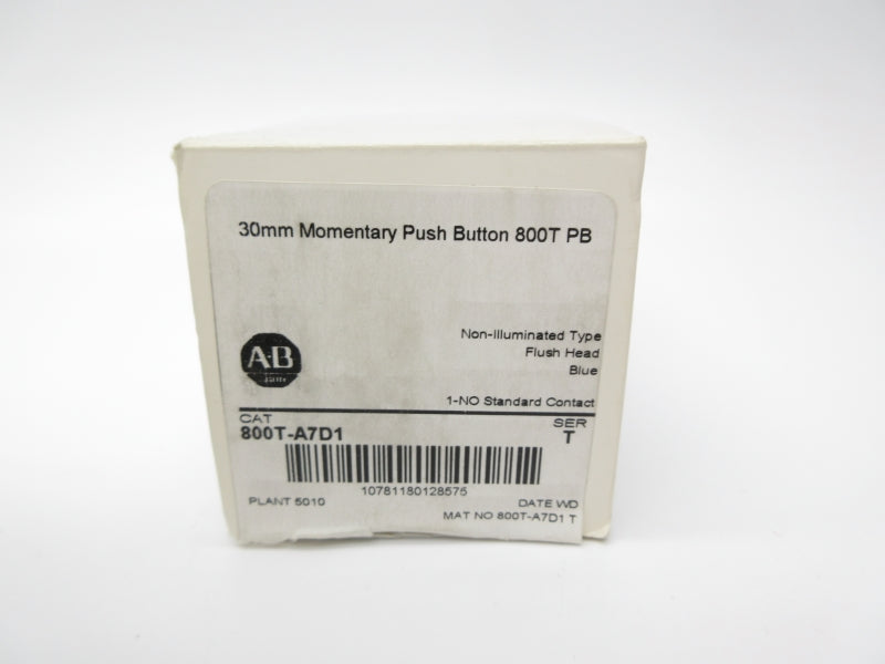 ALLEN BRADLEY 800T-A7D1 SER. T (WH) NSMP