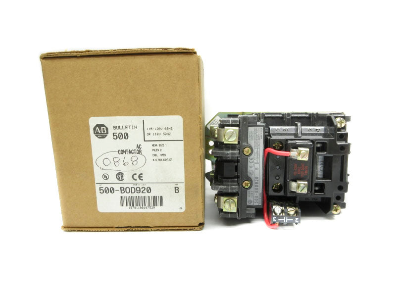 ALLEN BRADLEY 500-BOD920 SER. B 110/115-120V 27A (BR/WH) NSMP