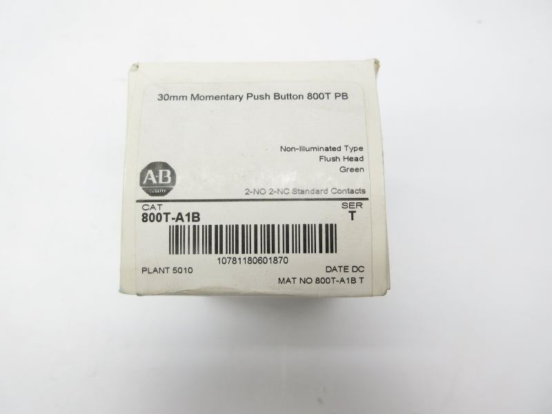 ALLEN BRADLEY 800T-A1B SER. T (WH) NSFS