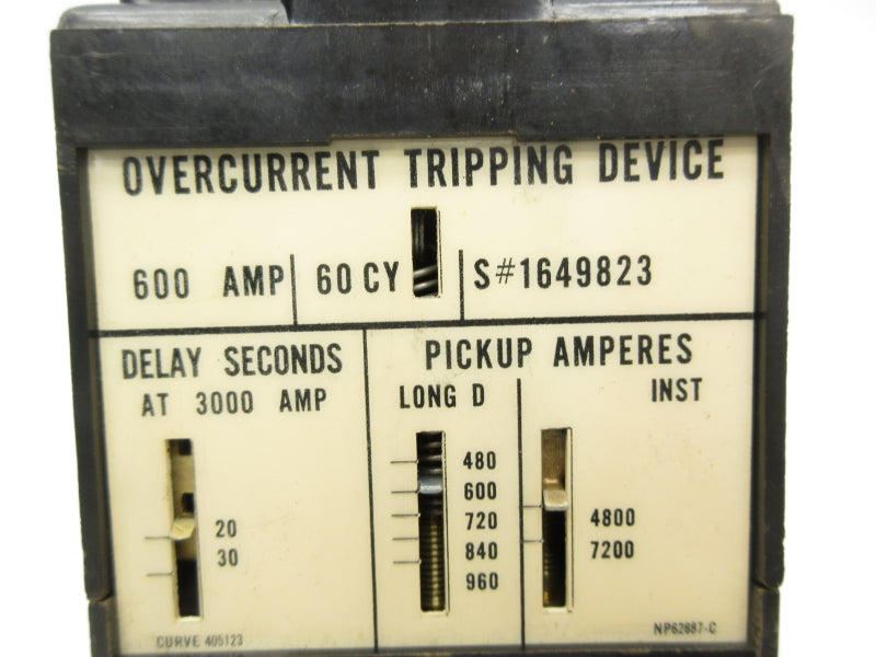 TRIPPING DEVICE 1649823 600A UNMP