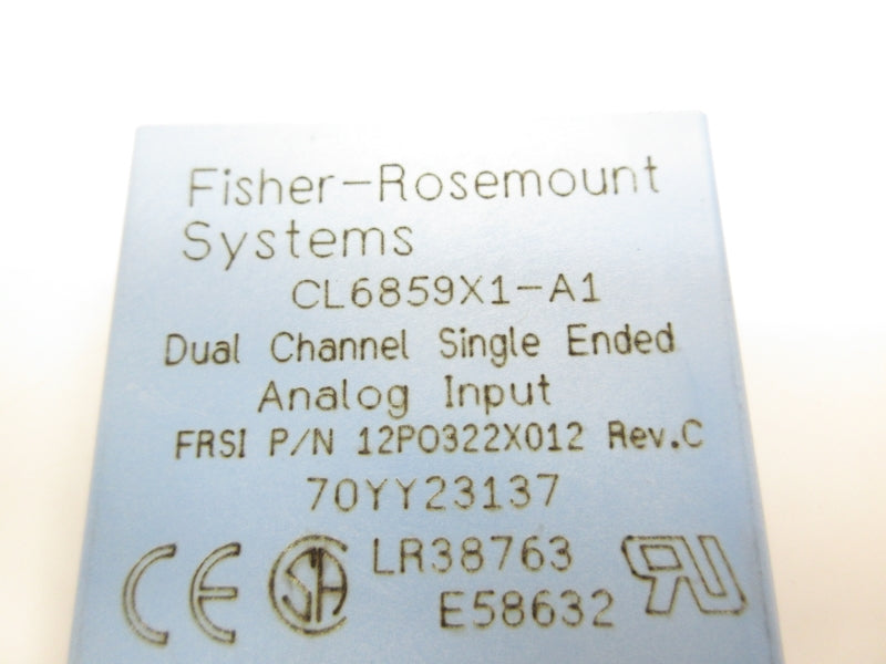 FISHER ROSEMOUNT CL6859X1-A1 12PO322X012 NSNP