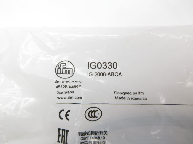 IFM EFECTOR IG-2008-ABOA IG0330 20-250VAC/DC NSMP