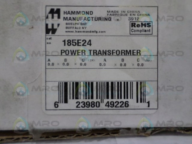 HAMMOND 185E24 POWER TRANSFORMER  NSMP