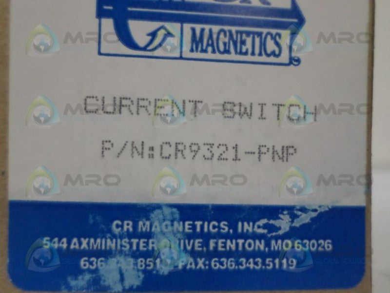 CR MAGNETICS CR9321-PNP CURRENT SWITCH NSMP