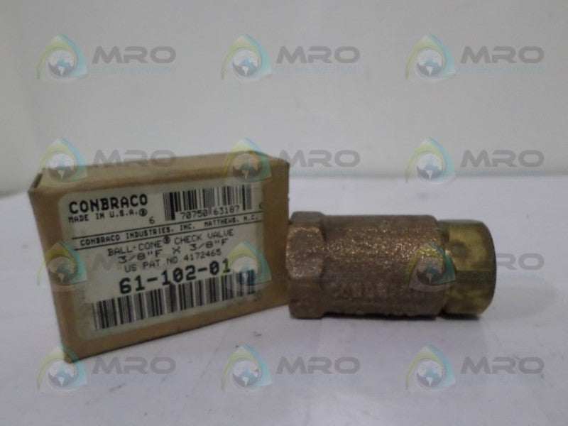 CONBRACO 61-102-01 BRONZE BALL CONE CHECK VALVE NSMP