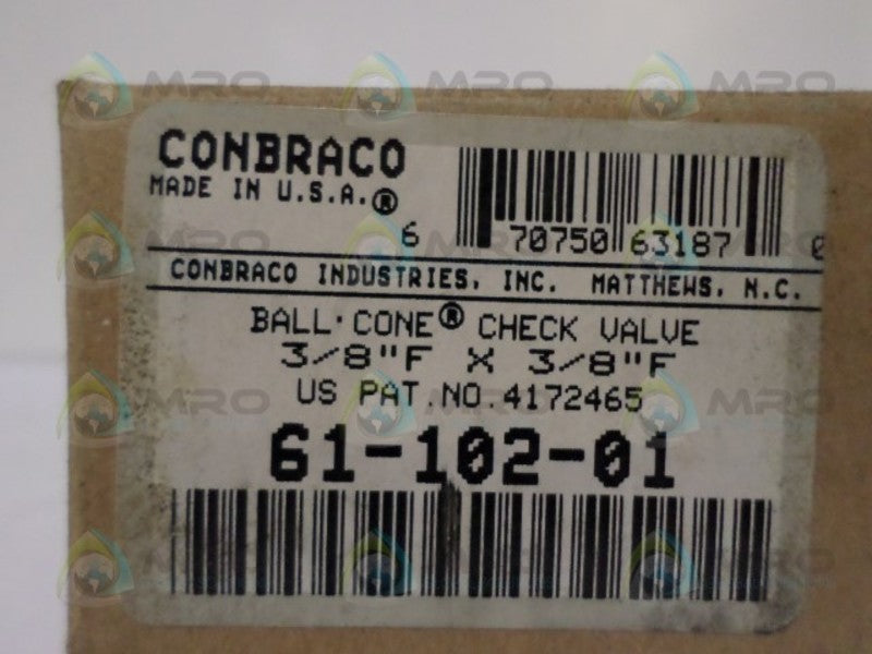 CONBRACO 61-102-01 BRONZE BALL CONE CHECK VALVE NSMP