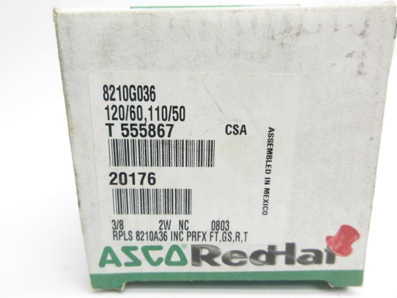 ASCO 8210G036 110/120V 1-125PSI 3/8" NSMP