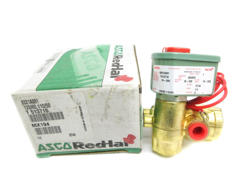 ASCO 8321A001 110/120V 10-200PSI 1/4" NSMP
