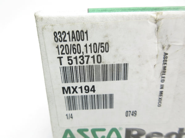ASCO 8321A001 110/120V 10-200PSI 1/4" NSMP