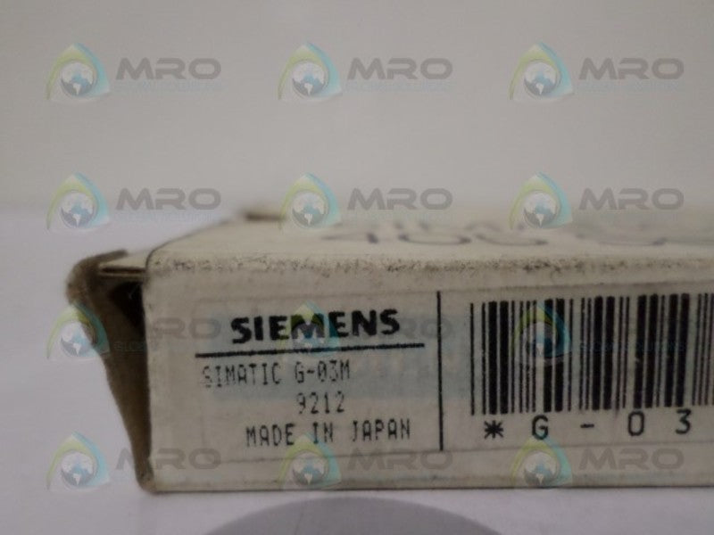 SIEMENS SIMATIC G-03M MEMORY MODULE NSMP
