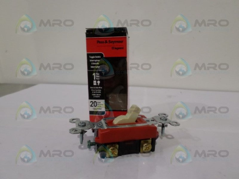 PASS & SEYMOUR CSB20AC1-ICC8 SINGLE POLE TOGGLE SWITCH NSMP