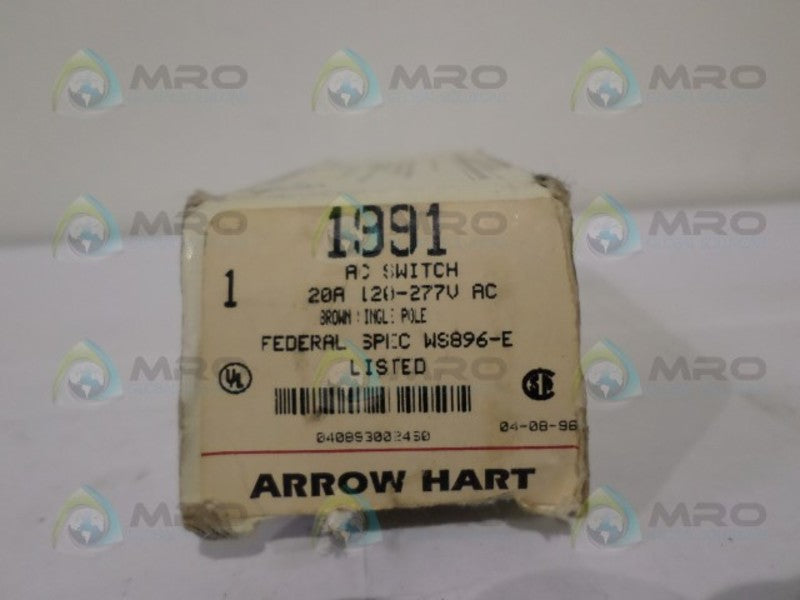 ARROW HART WS896-E SINGLE POLE AC SWITCH NSMP