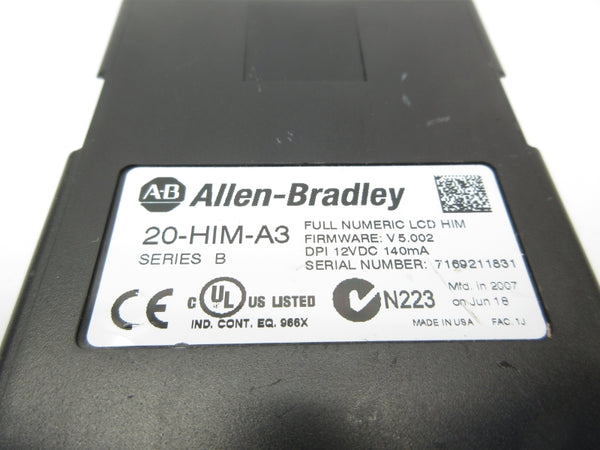 ALLEN BRADLEY 20-HIM-A3 SER. B F/W 5.002 12VDC NSNP