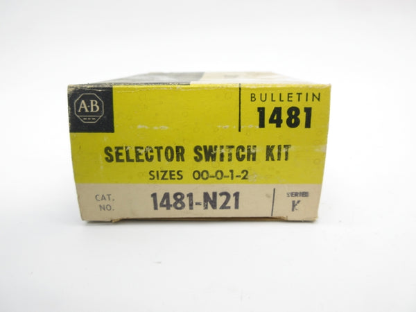 ALLEN BRADLEY 1481-N21 SER. K (BK/YL) NSMP