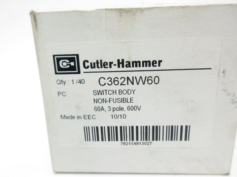 CUTLER HAMMER C362NW60 600VAC 60A NSMP