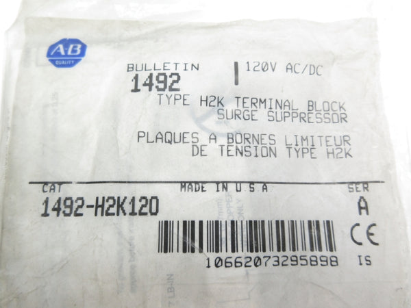 ALLEN BRADLEY 1492-H2K120 SER. A 120VAC/DC NSMP