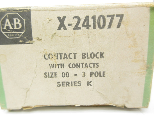 ALLEN BRADLEY X-241077 SER. K (BK/GR) NSMP